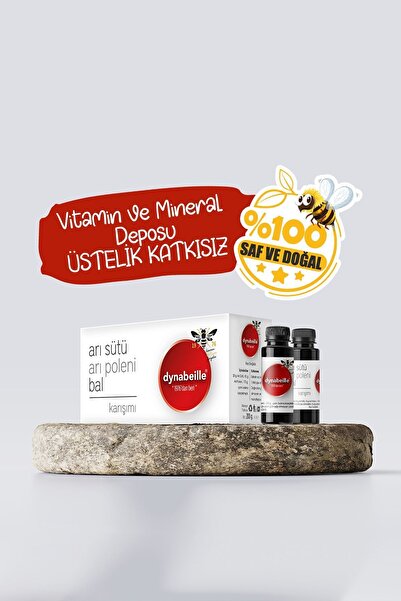 Dynabeille Shot Çam Balı Arı Sütü Polen Karışımı Doğal Takviye 10 Şişelik Paket