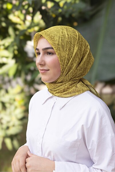 MODA Sisterscarfs AHUSE DESEN Yeni Koleksiyon Soft Eşarp 90x90 cm