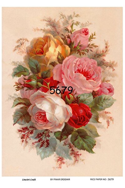 LİNEART Lineart Pirinç Dekopaj Kağıdı No:L5679- 29x42cm