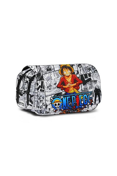 Choice 01 One Piece Pencil Bag Cartoon Large Capacity Pen Case Luffy Zoro Anime Printing Pen Box Students S