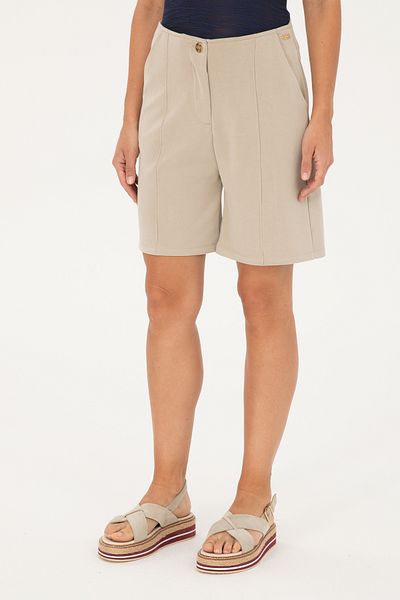 U.S. Polo Assn. Women's Light Khaki Knitted Shorts 50282741 -Vr183