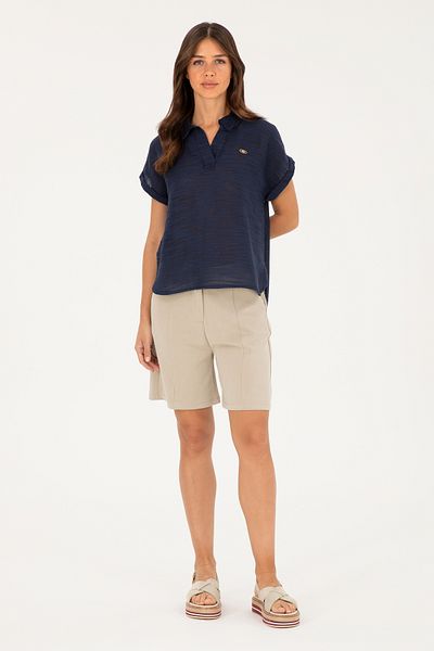 U.S. Polo Assn. Women's Light Khaki Knitted Shorts 50282741 -Vr183