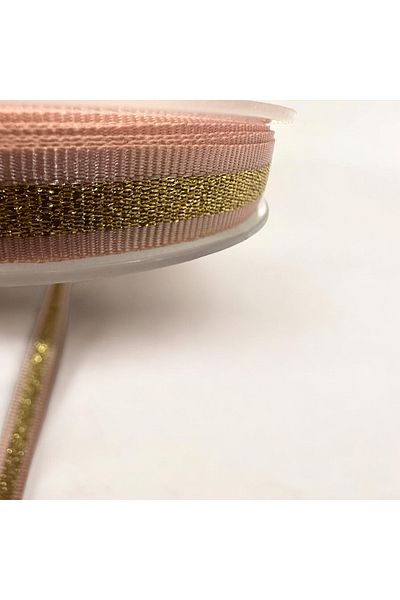 BukiroAtelier Groggrain Shiny Lurex Κορδέλα - 2 μέτρα, 1 cm Lurex Συσκευασία