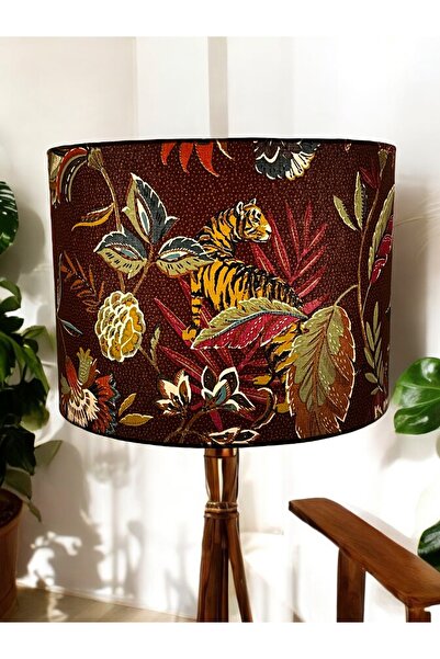 abonjur Abajur Başlığı EL YAPIMI(40 çap 30yükseklik Silindir Şapka yüksek kal...