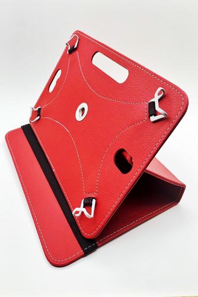 TEKNETSTORE Vorcom Sx Pro 64gb 10.1 Inch Uyumlu Deri Tablet Kılıf Sıtandlı 360° Dönebilen