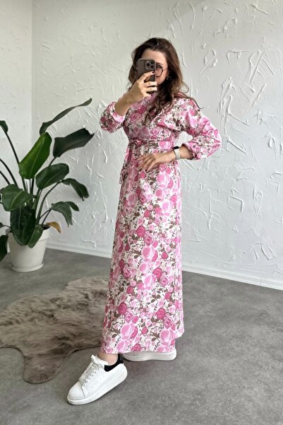 Poliyance Paris Pembe Elbise