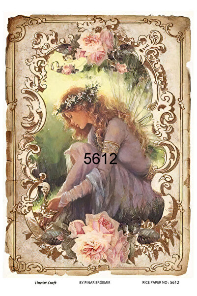 LİNEART Lineart Pirinç Dekopaj Kağıdı No:L5612- 29x42cm