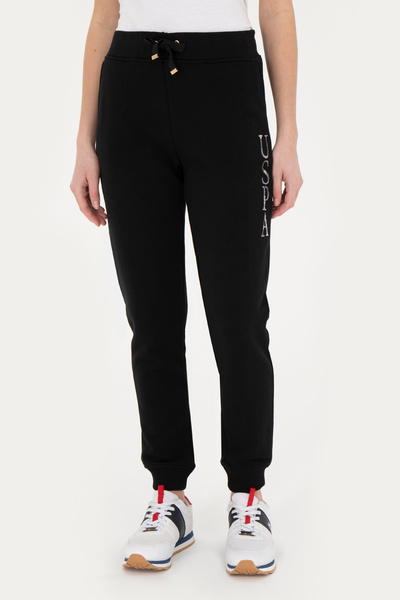 U.S. Polo Assn. بنطال رياضي أسود للنساء 50283344 -VR046