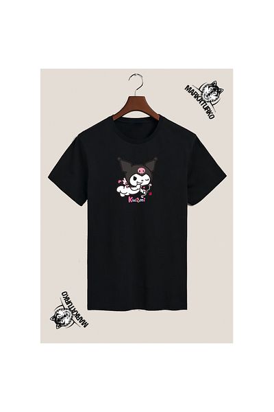 MarkaTurko Tricou pentru copii unisex cu design special imprimat Asi&cute 5050-28ç