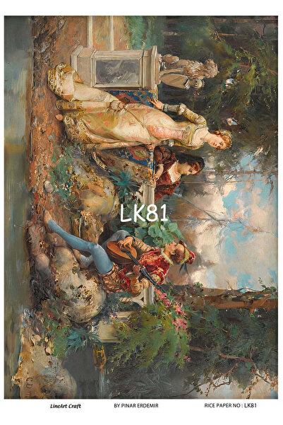 LİNEART Lineart Pirinç Dekopaj Kağıdı No:LK81- 29x42cm