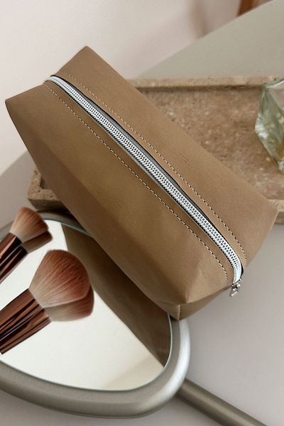 synee Faux Leather Makeup Bag