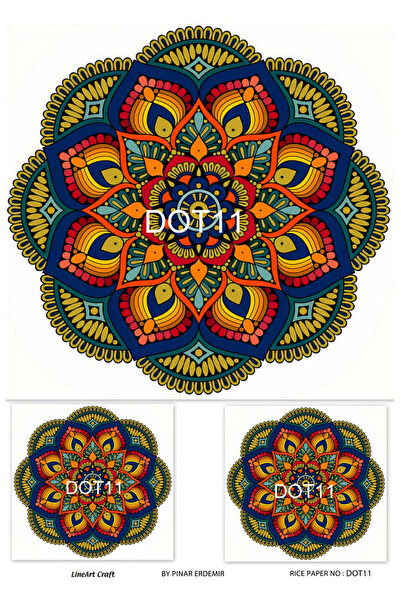 LİNEART Lineart Pirinç Dekopaj Kağıdı No:DOT11- 29x42cm