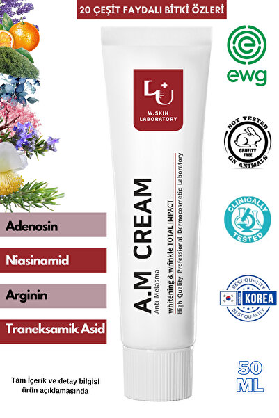 W. Skin Laboratory Leke Kırışıklık Karşıtı Ton Eşitleyici Beyazlatıcı Nemlend...