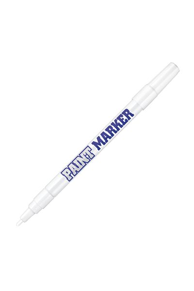 Bigpoint White Round Tip Paint Marker - Industrial Level Permanence, Fine Tip Ink Pen