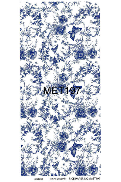 LİNEART ورق ديكوباج نحاسي Lineart رقم: MET197- 30x66 سم