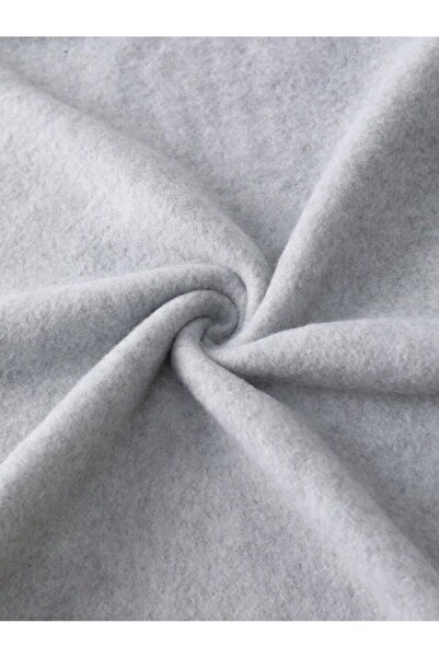 Pink Sky 3 χαριτωμένο panda μπροστινό εμπριμέ γκρι υπερμεγέθη φούτερ με κουκούλα