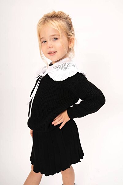 anonim Knitwear Skirted Collar Detailed Set
