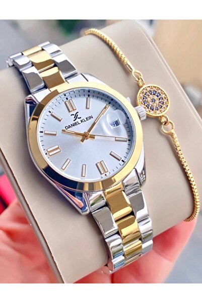 Daniel Klein Kadın Kol Saati Gold Gümüş Çelik 3 Atm Su Geçirmez 2 Yıl Garanti...