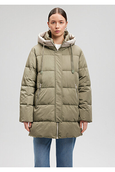 Mavi Khaki Puffer Jacket s kapucí 1110150 -71818