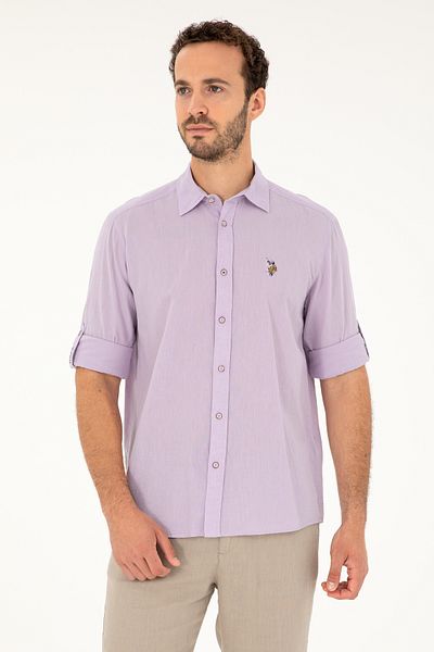 U.S. Polo Assn. Men's Lilac Long Sleeve Basic Shirt 50284297-Vr034