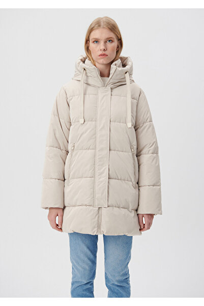 Mavi Béžová bunda Puffer s kapucí 1110150 -70144