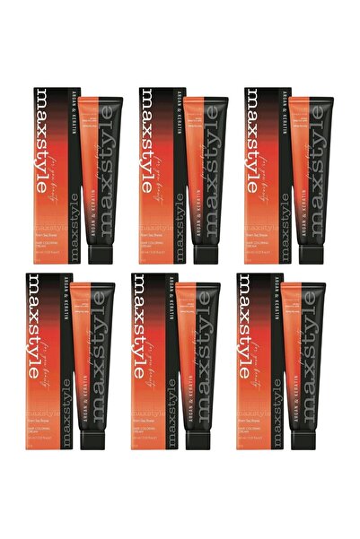 MAXSTYLE SPS382 Argan ve Keratin 2025/06 Koyu Kumral 60 Ml 6 Adet Saç Boyası ...
