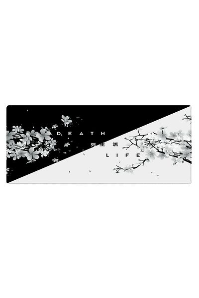 PORGE Gaming Mouse Pad 70x30 Xl Large Death Life Gaming Mousepad