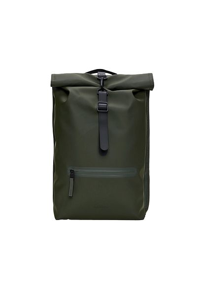 Rains Rolltop Rucksack W3 Unisex Green Backpack Unisex Backpack 13320