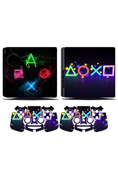 Kt Grup Playstation 4 Slim Kasa Full Sticker Kaplama Seti
