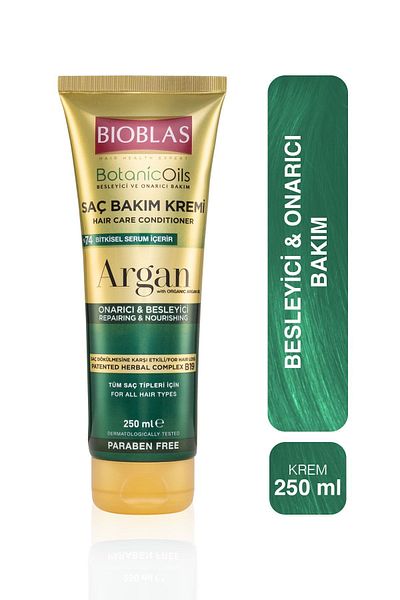 Bioblas Argan Oil Botanic Oils Conditioner - 250 ml Repairing Care Cream 2 Pack