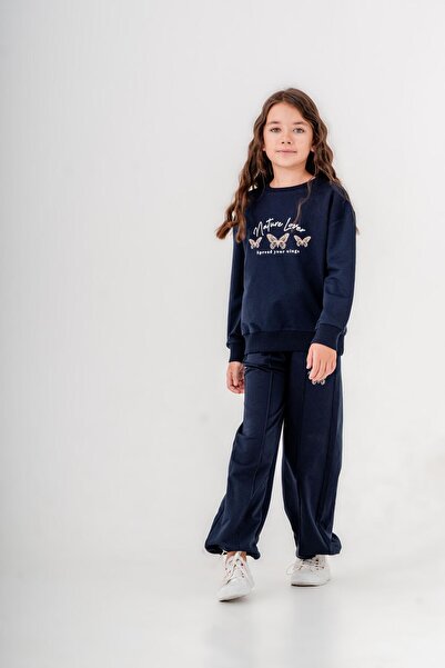 Mışıl Kids Дівочий спортивний костюм з принтом Nature Lover - з принтом на ногах