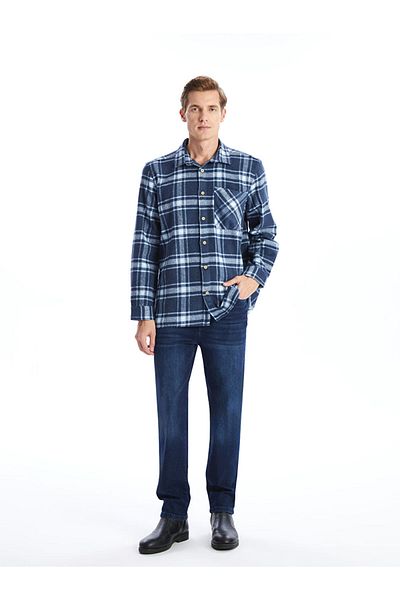 LC Waikiki Comfortable Fit Long Sleeve Plaid Men's Shirt