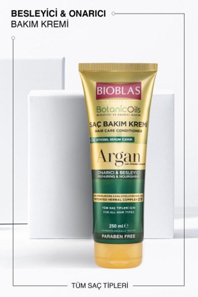 Bioblas Botanic Oils Argan Oil Conditioner - 250 ml 4-Piece Repair Care Set