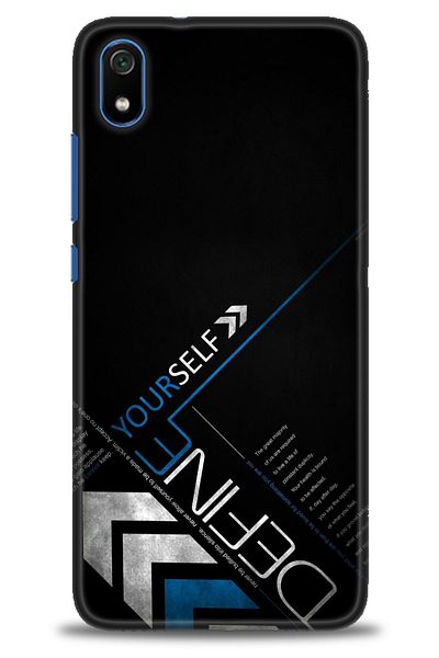 Sitrin Aksesuar حافظة هاتف Xiaomi Redmi 7A مطبوعة بدقة عالية - نفسك / ستايل