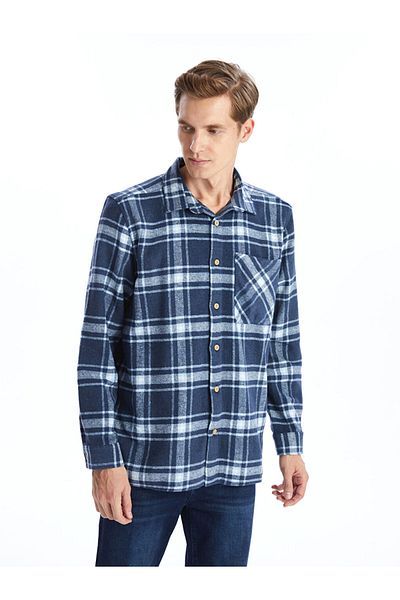 LC Waikiki Comfortable Fit Long Sleeve Plaid Men's Shirt