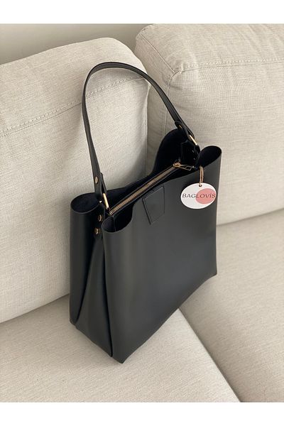 BAGLOVİS حقيبة كتف نسائية كبيرة الحجم مع جيوب داخلية متعددة