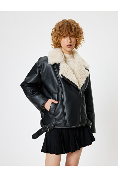 Koton Μαύρο νεανικό μπουφάν 5WAL20075IW