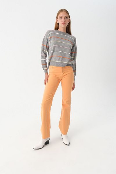 PARKhande Gray Striped Sweater