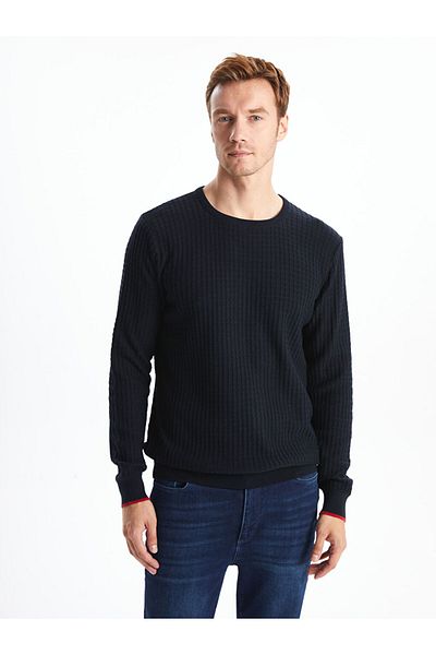 LC Waikiki Crew Neck Long Sleeve Men's Knitwear Sweater