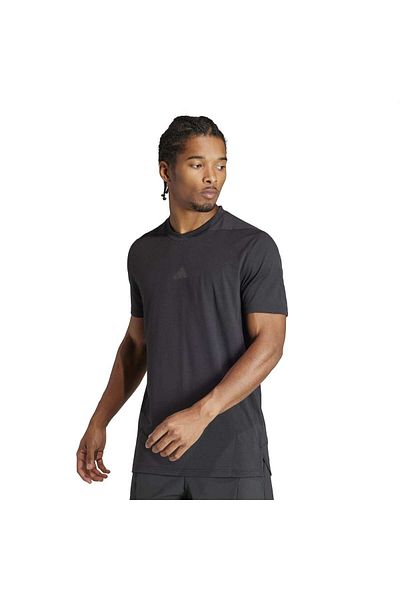 adidas Designed For Training Men's Black Round Neck T-shirt