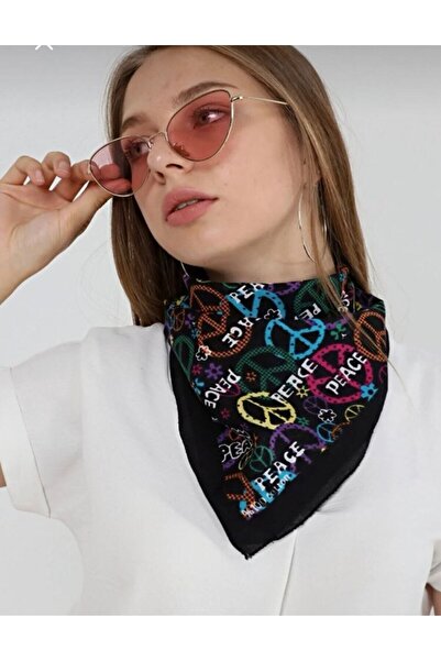 Yuchicly وشاح منقوش من Peace Peace باندانا قطن للجنسين