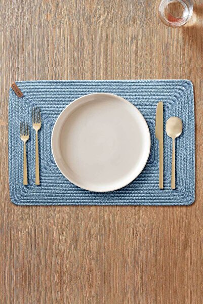 Koza Home Cesta Handmade Tricotat Turcoaz Rectangular American Service 32x45 4003