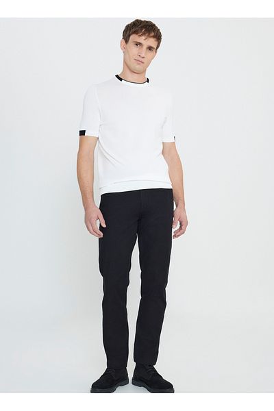 ALTINYILDIZ CLASSICS Six-star Classics Normal Waist Slim Fit Μαύρο Ανδρικό Παντελόνι ACE012510183_PANT 5 POCKET