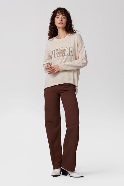 PARKhande Stone Color Printed Knitwear Sweater