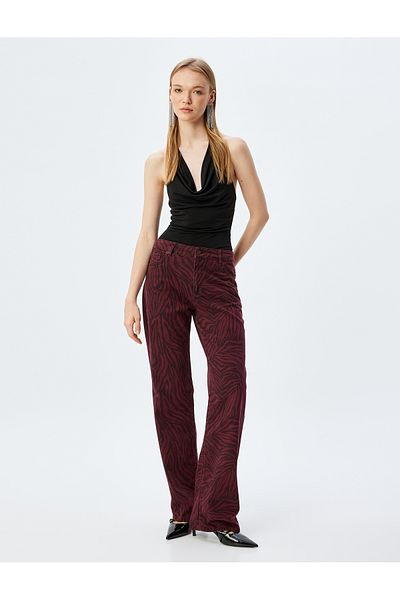 Koton Inji X - Open Back Blouse with Degaje Collar and Sleeves Detail