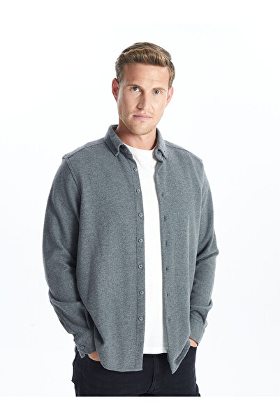 LC Waikiki Ανδρικό μακρυμάνικο πουκάμισο με κανονική εφαρμογή