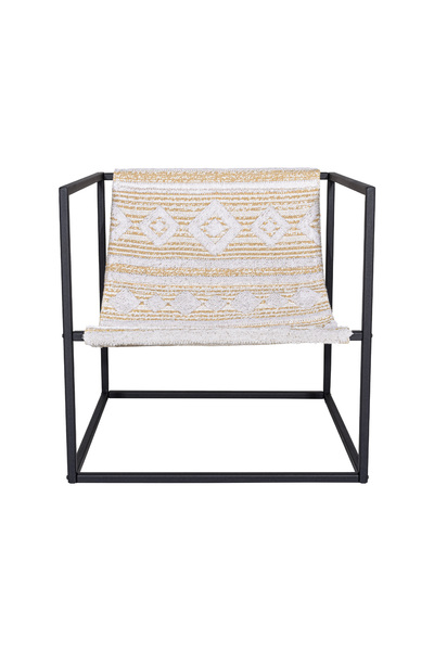 Koza Home Keyf Küp Berjer Sarı Krem B22322a