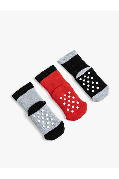 Koton 3 Pack New Year Themed Towel Socks