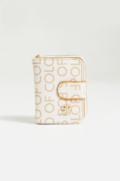 ImPolo Nora Cream CamelEmpire Print Women's Wallet 10x13 Size