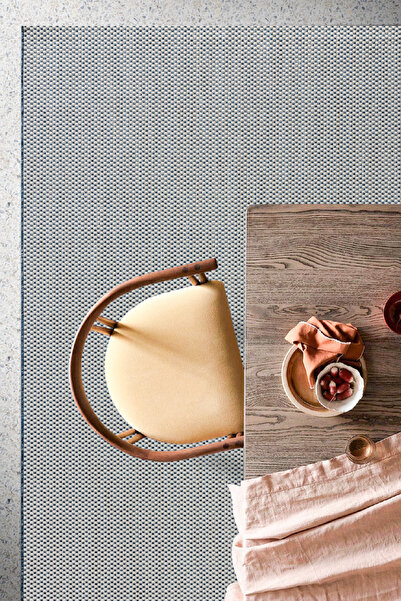 Koza Halı Fresco Ekru Lacivet İskandinav Jüt Yıkanabilir Halı Kilim Balkon Te...